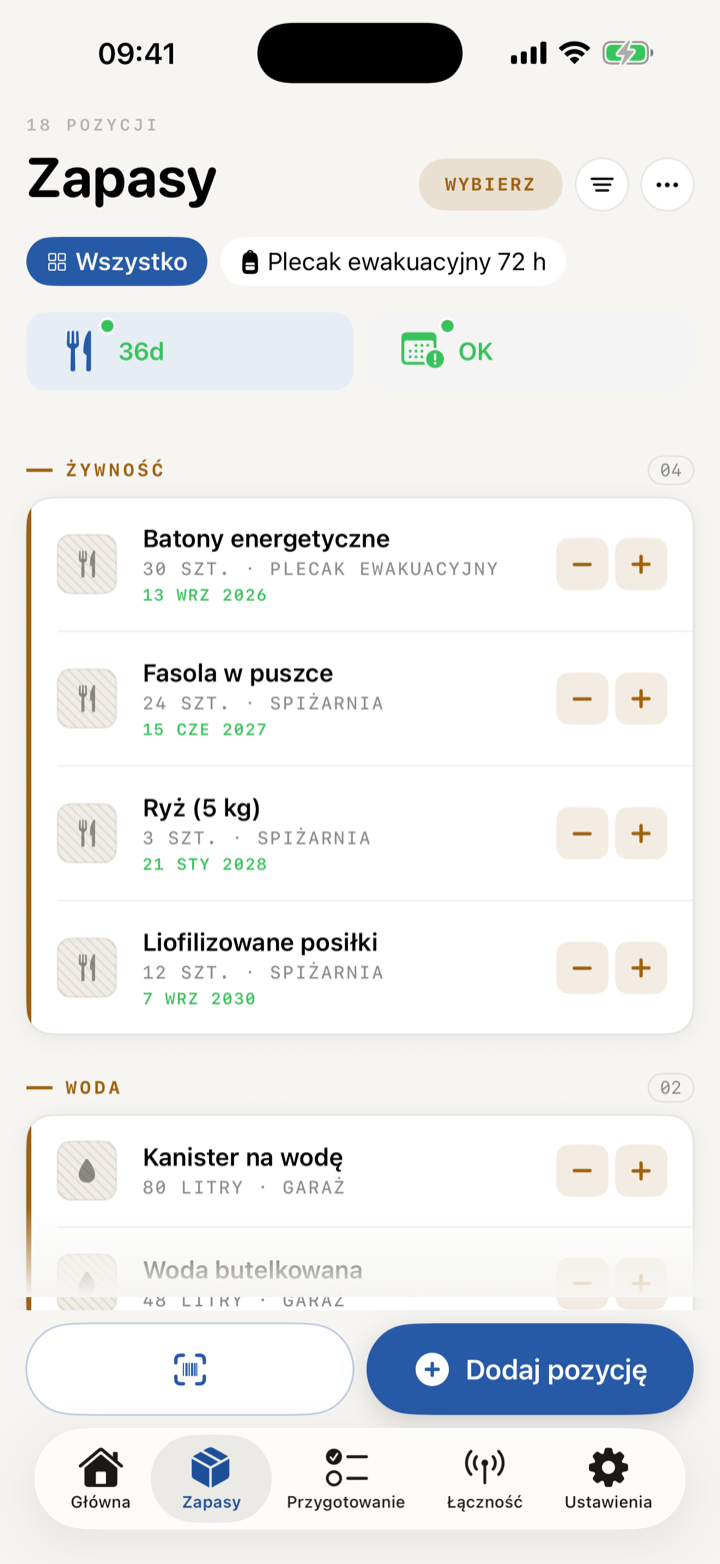 Rzeczywisty zrzut ekranu aplikacji Strongstead