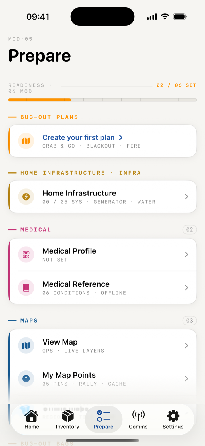 Real screenshot of the Strongstead app